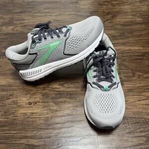 Brooks Ariel 20 Athletic Shoes Gray Green Engineered Mesh Gym Women’s Size 11.5